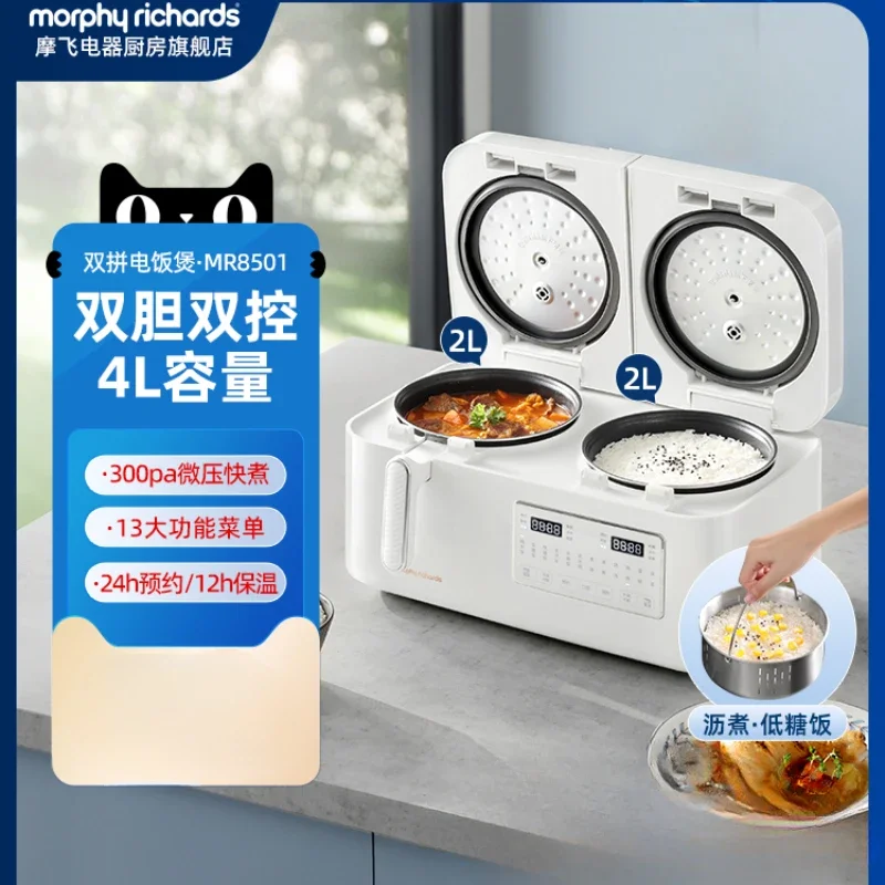 220V Multifunctional Small Rice Cooker, Mofei Double Gallbladder Rice Cooker, Pressure Cooking Dual Purpose, 2-4 People