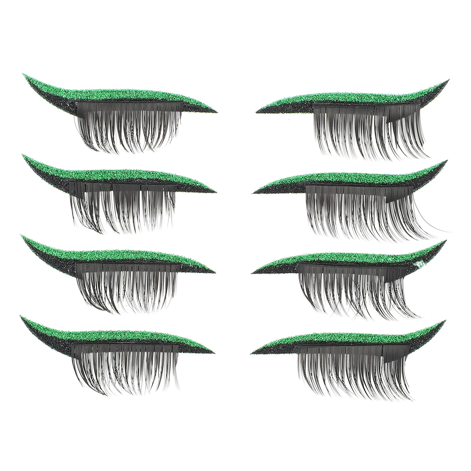 4 pares de pegatinas para delineador de ojos, adhesivo impermeable, tira de línea de ojos, calcomanía para maquillaje diario, cinta delineadora de ojos agrandadora