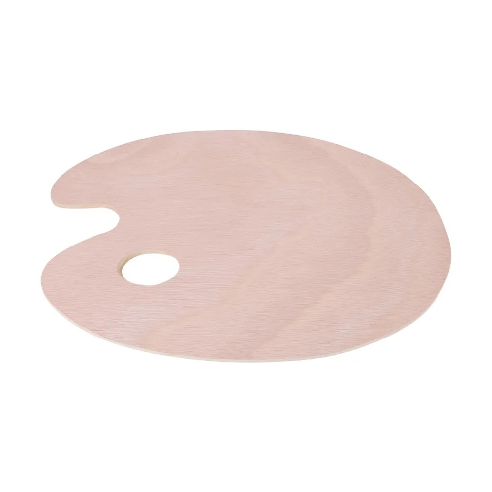 

Sealed Wood Surface Wooden Paint Palette Solid Wood Material Smooth Mixing Plane Sealed Wood Color Tray Large Capacity