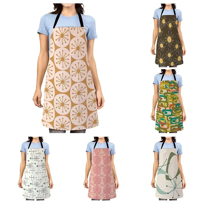 Aesthetic Women kitchen apron kids original Children Waterproof girl fashionable princess waiter work apron oil proof geometry