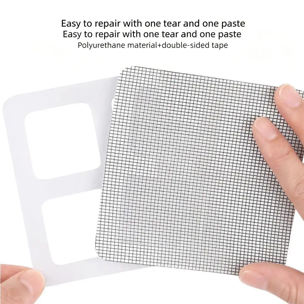 10 Stück Fiberglas-Fliegengitter-Reparaturpflaster Fenster-Fliegengitter-Reparaturaufkleber Anti-Mücken-Netz Türgitter-Moskitonetz-Patch – Detail 19