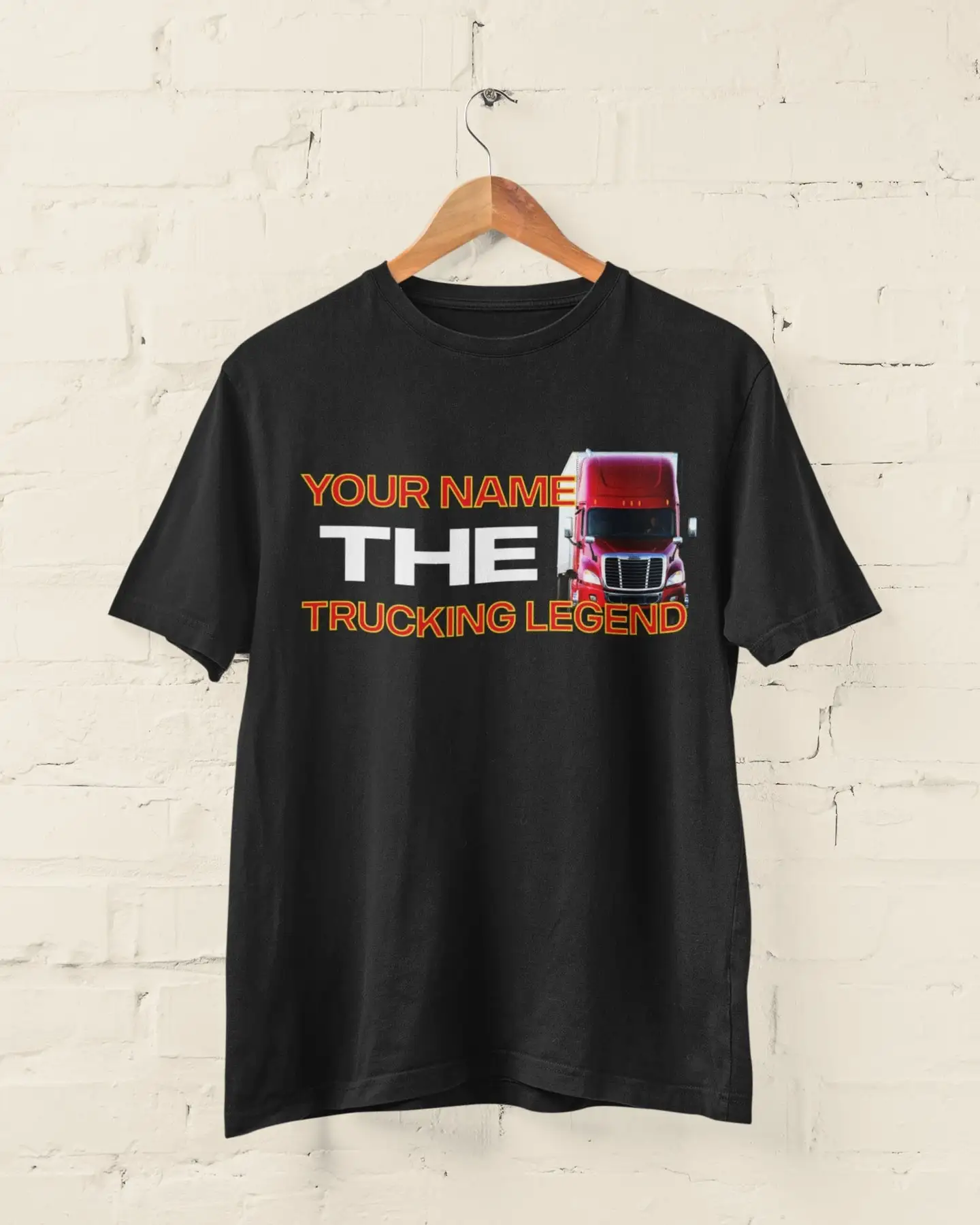 PERSONALISED Truck Driver T Shirt Choose Your Name The Trucking Legend joke gift for lorry hgv