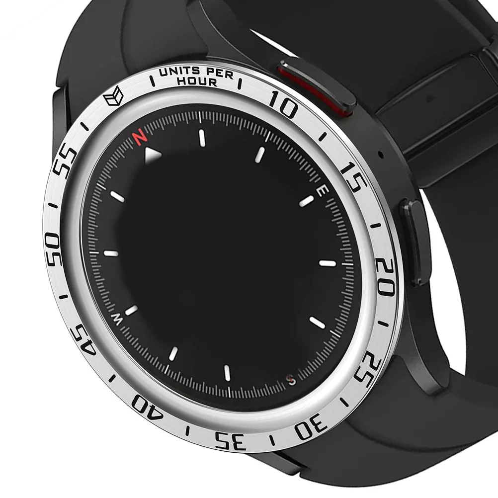 Lunette de montre intelligente en acier inoxydable, légère et Durable, anneau de lunette, Compatible avec Watch5 Pro, Protection décorative