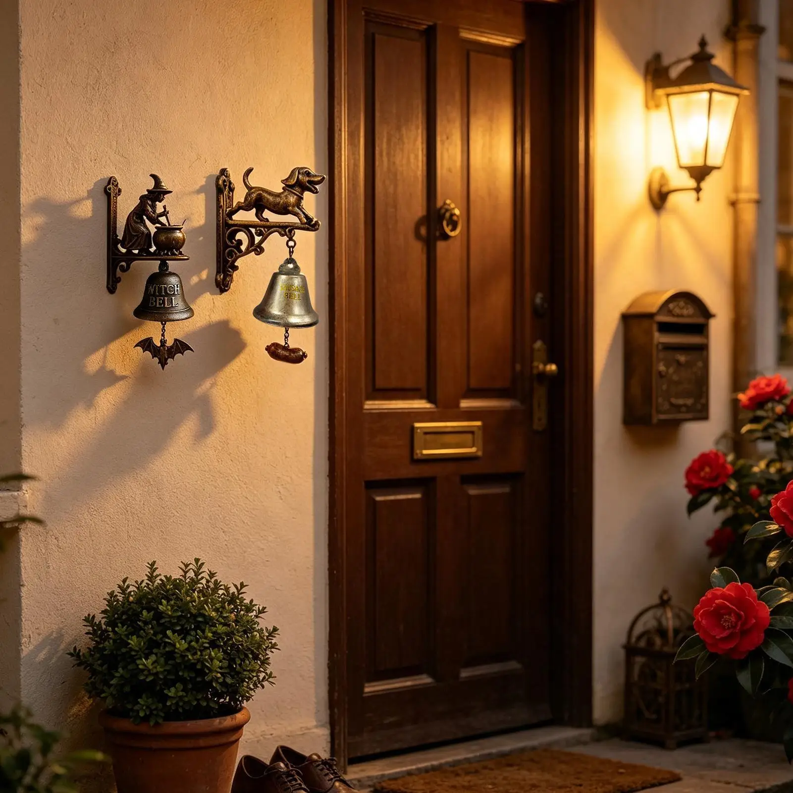 Outdoor Decorative Hanging Bell Welcome Doorbell Farmhouse Welcome Door Chime For Garden Courtyard Porch Entrances