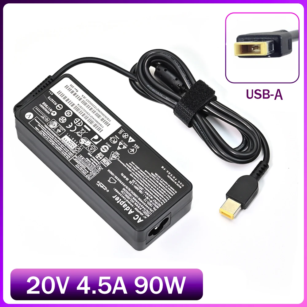 Adaptador de CA del cargador de batería de 90W 20V 4.5A para fuente de alimentación IBM Lenovo Ideapad G500 G505s G510 G700 S210