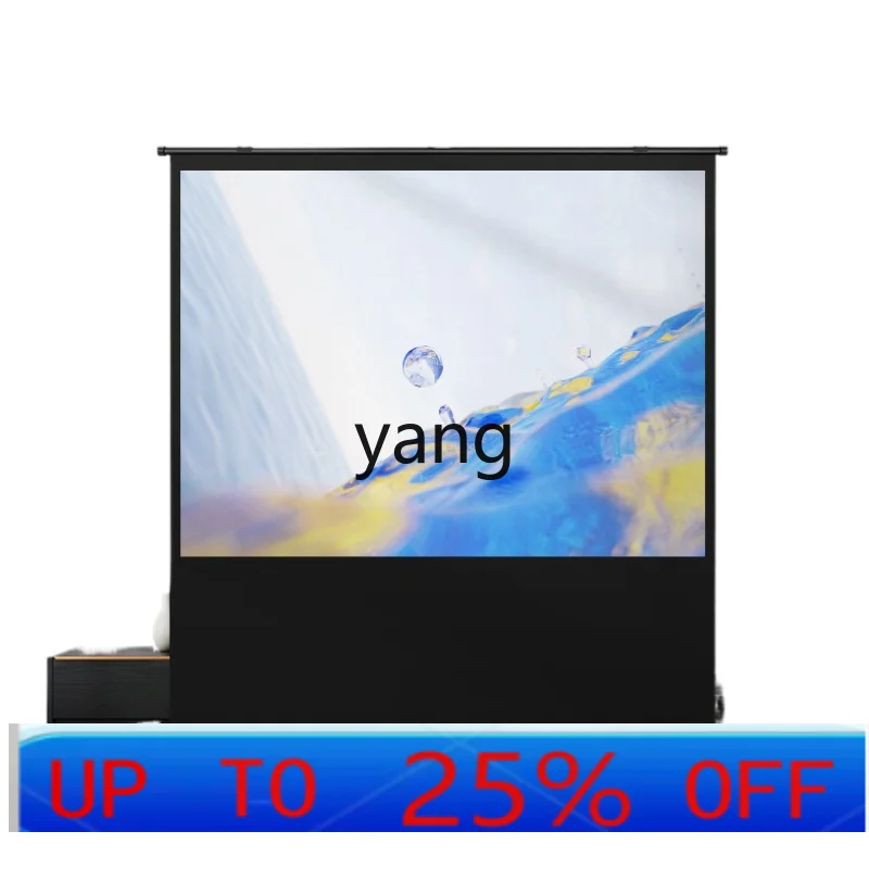 LHH  Anti-Light Floor Screen Cloth 100-Inch 4K Projector Portable Punch-Free