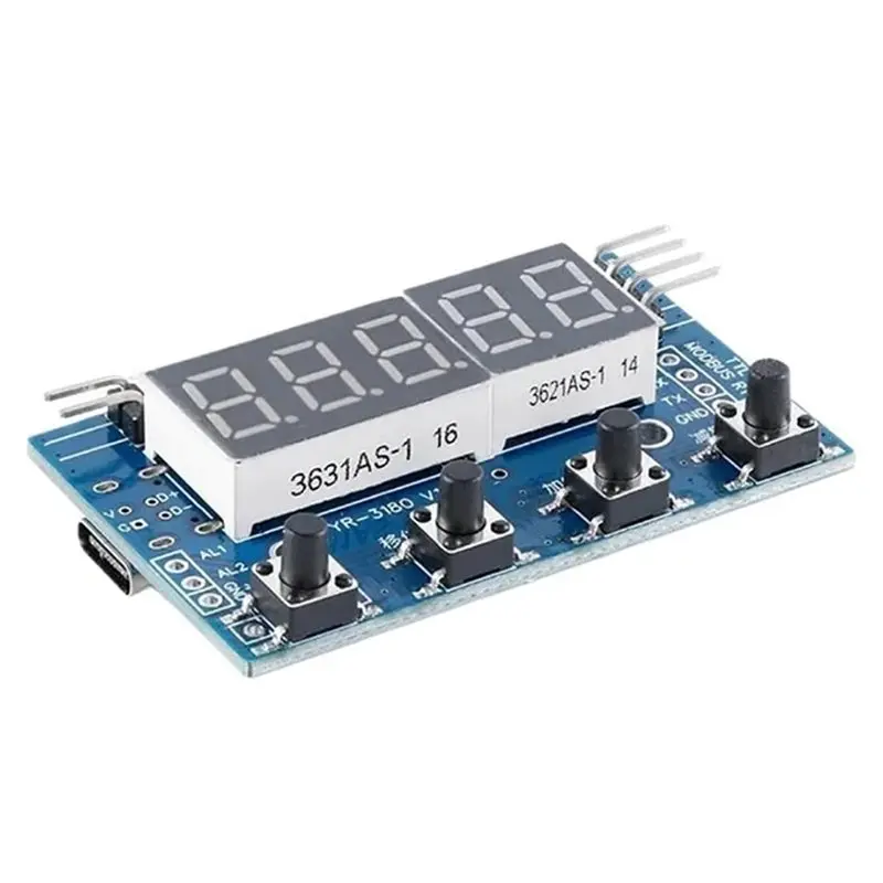 

HX711 Load Cell AD Weight Pressure Sensor AD Module Display 24-Bit Weighing Instrument Electronic Scale Type-C 5V
