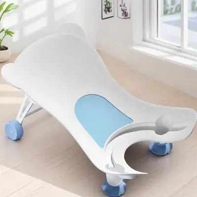 

Newborn Baby Wash Basin Ergonomic Portable Bath Tub Soft Cushioned Support for Infants Face Hand Washing Compact Bathroom