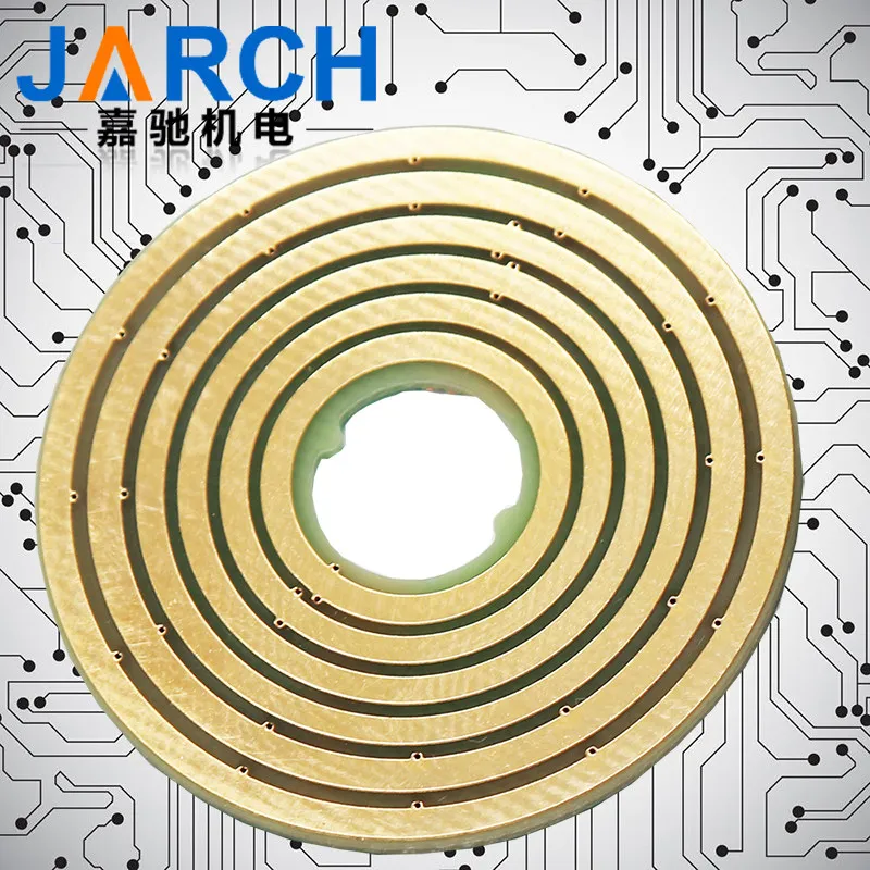 Ultra-thin PCB Disc-type Conductive Slip Rings 3-6-12-channel 12-50mm Customizable Separable Rotating Collector Rings
