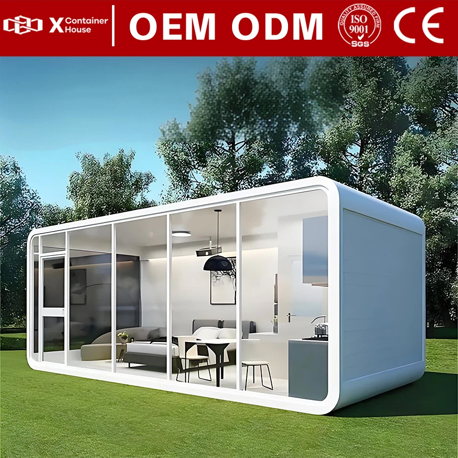 Prefab Tiny House Prefabricated to Live in Capsule Houses Space Capsule Home Cheap House Ready Modular Container Office Building