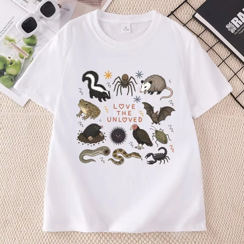 Weird Animal Tee Entomology Biology Teacher T Shirt Nature Lover Tees Love The Unloved T-Shirt Casual Fashion Clothing Unisex