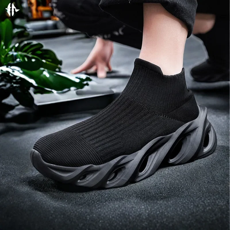 Men's Summer Sports Shoes Snaker Sock Shoes Designer Luxury 2024 Tenis Esportivo Shock Absorption Platform Sneakers Nice Tennis