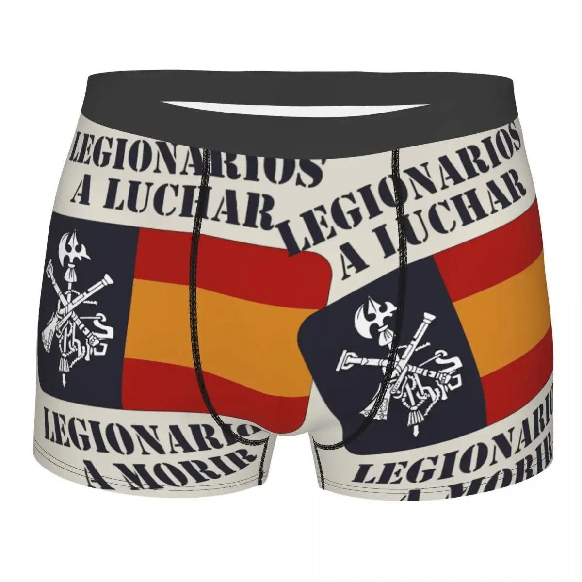 Legionarios A Luchar Men Boxer Briefs Spanish Legion Highly Breathable Underwear Top Quality Print Shorts Birthday Gifts