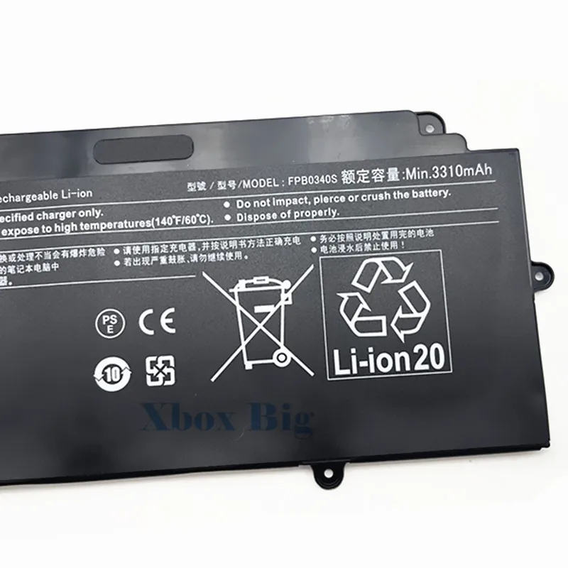 14.4V 50Wh FPB0340S Battery for Fujitsu LifeBook U937 U938 U939