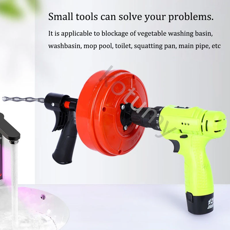 Professional Manual Toilet Dredging Machine Pipe Dredging Sewer Tools Household Kitchen Toilet Water Blocking Tool