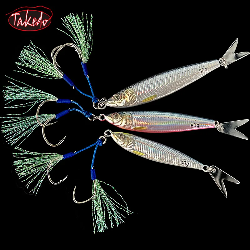 TAKEDO JY01 Señuelo de Jigging Metal UV con Vientre Luminoso - imagen 2
