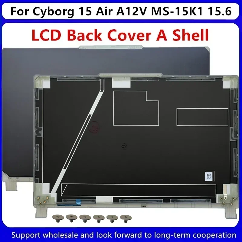 New For MSI Cyborg 15 Air A12V MS-15K1 15.6 LCD Back Cover 5K1A411/Front Bezel 5K1B211/Palmrest 5K1C411/ 6 Pin Blue Backlight