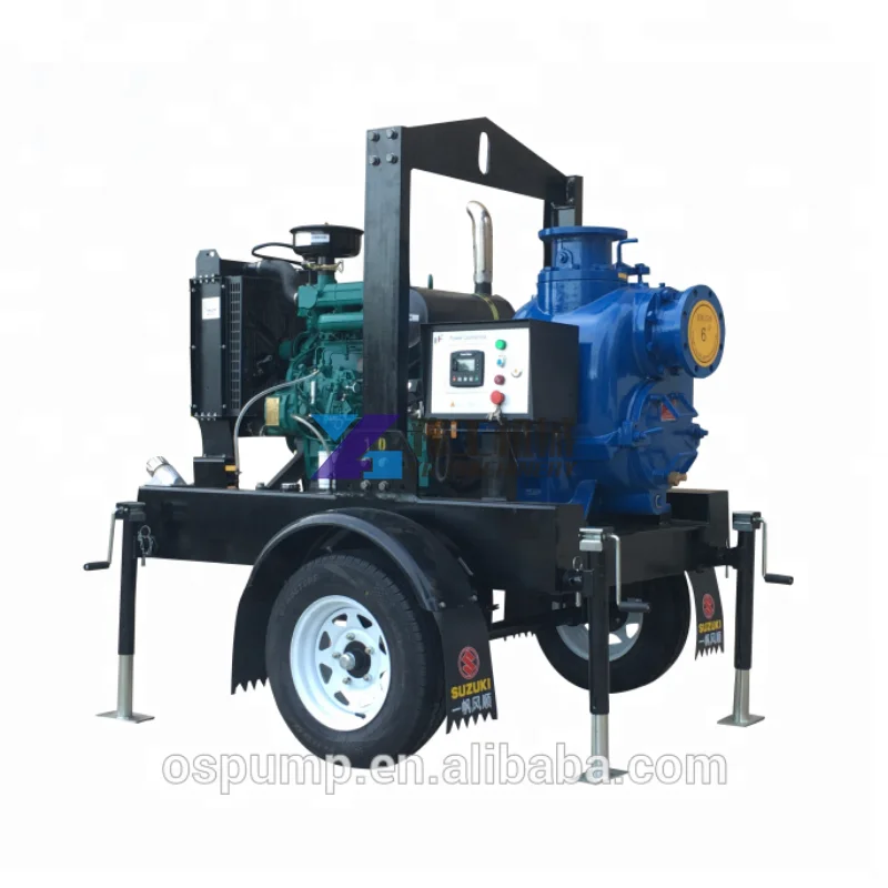 YUGONG Yugong 6 Inch Diesel Water Pump With Tractor Drought Rescue And Disaster Relief Pumps