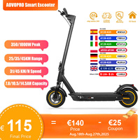 2025 Upgrate AOVOPRO Smart APP Electric Scooter 350W/500W Powerful Motor 36V/42V 25-45KM  Range Adults EScooter with Dual Brake