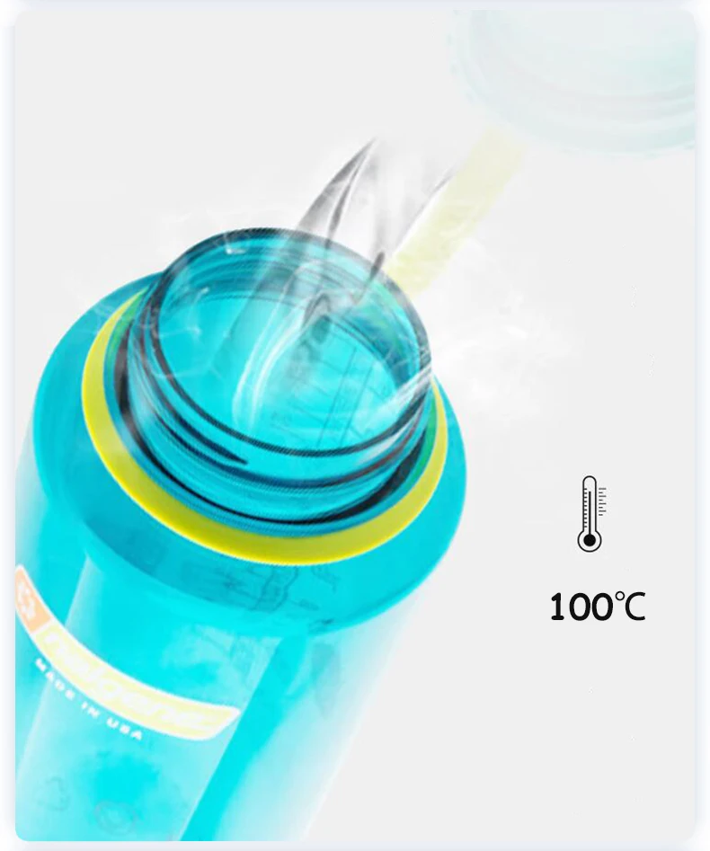 Nalgene 500ml 1L Wasserflasche mit breiter Öffnung, stoßfest, auslaufsicher, für Wandern, Camping, Radfahren, Schule, Reisen, Outdoor-Sport – Detail 5
