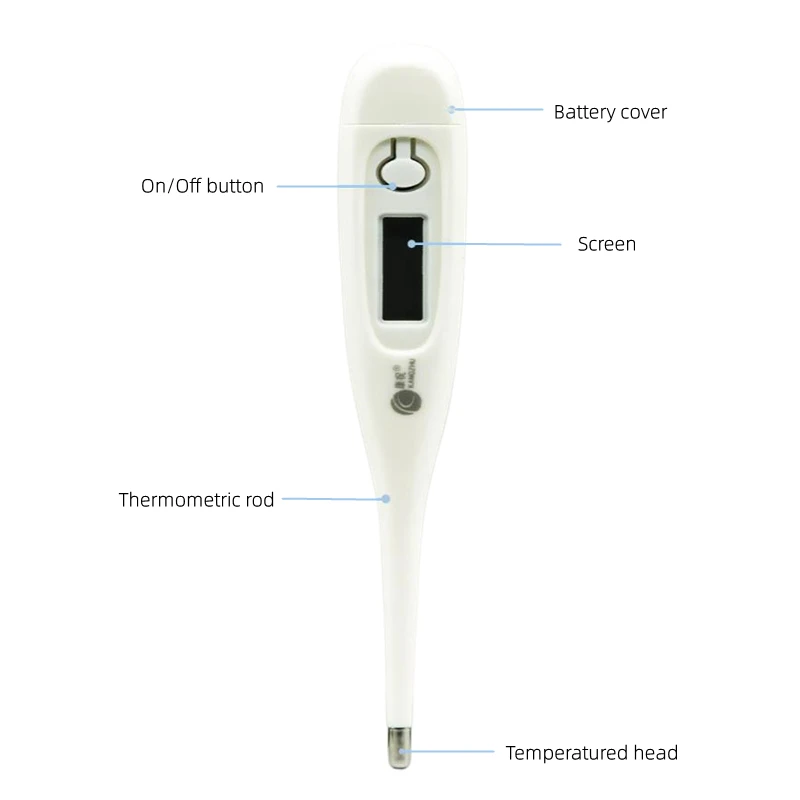 Termometer Digital rumah tangga bayi anak dewasa pengukur suhu tubuh termometer elektronik dengan penarikan memori perintah suara