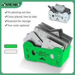 MIJING SN-11 BGA Reballing Stencil Storage Box for Macbook  Motherboard PCB Chip Tin Planting Steel Mesh Access Storange Tool