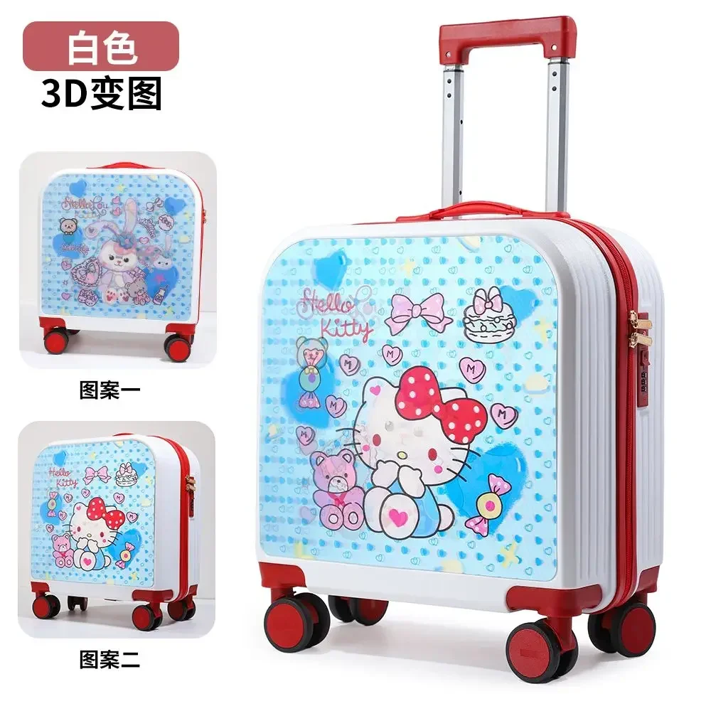 

Hello Kitty Anime Kawaii Sanrio Kuromi Ins Fashion Boarding Case Cute Cartoon My Melody Children Trolley Storage Box Gifts Toys