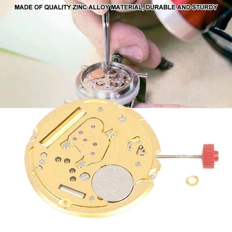 For RONDA Quartz Movement Replacement Movement With Hour Wheel Spring 3 O'clock Calendar Two And A Half Hands Quartz Movement