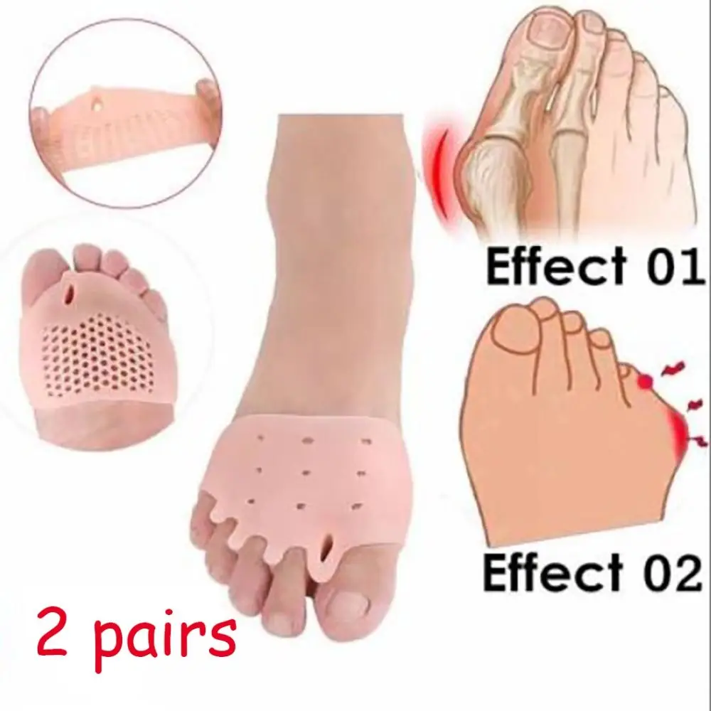 

Transparent/Skin Color Splitter Bunion Toe Separator Pain Relief Foot Care Toe Corrector