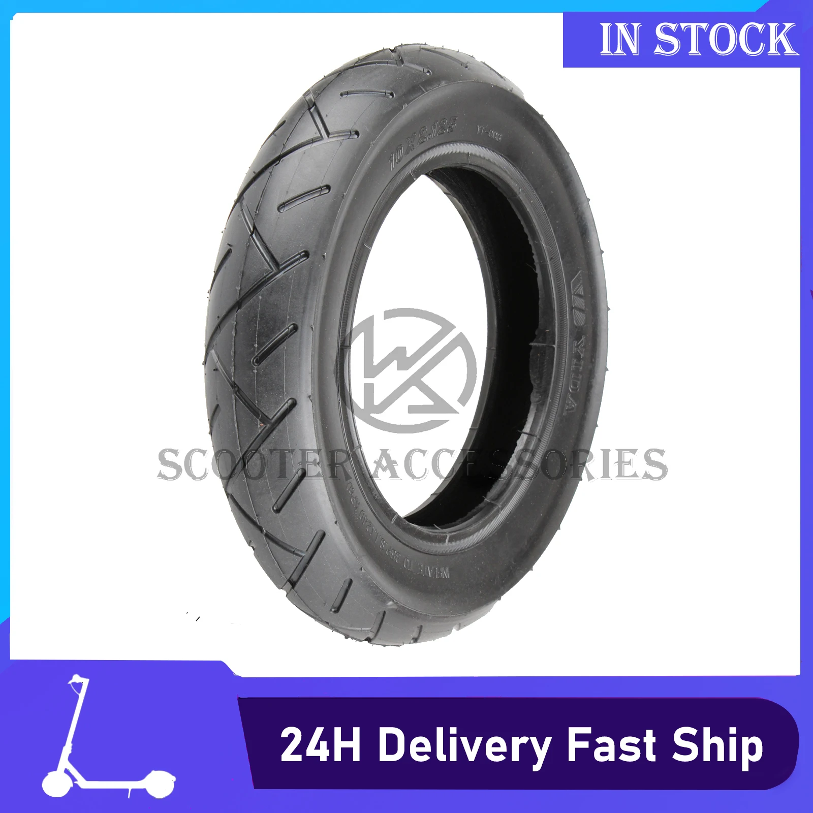 10×2.125 Camera Pneumatic Tire for ZERO 10X Dualtron Speedway INOKIM Quick 2 3 4 Electric Scooter Tires Inflatable Tyre