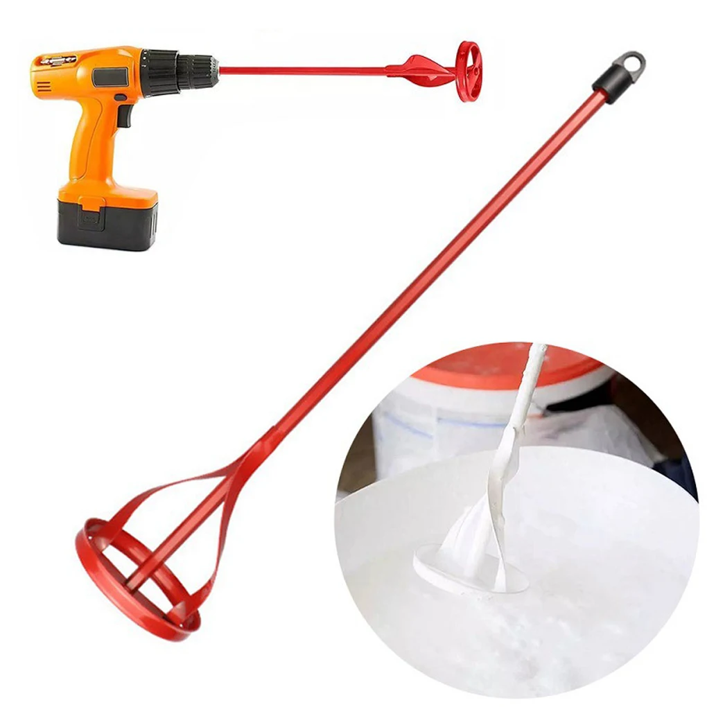 

Hexagon Shaft Plaster Paint Mixer Mixing Paddle Rod For Electric Drill Construction Agitator Putty Cement Grouting Mortar Tool