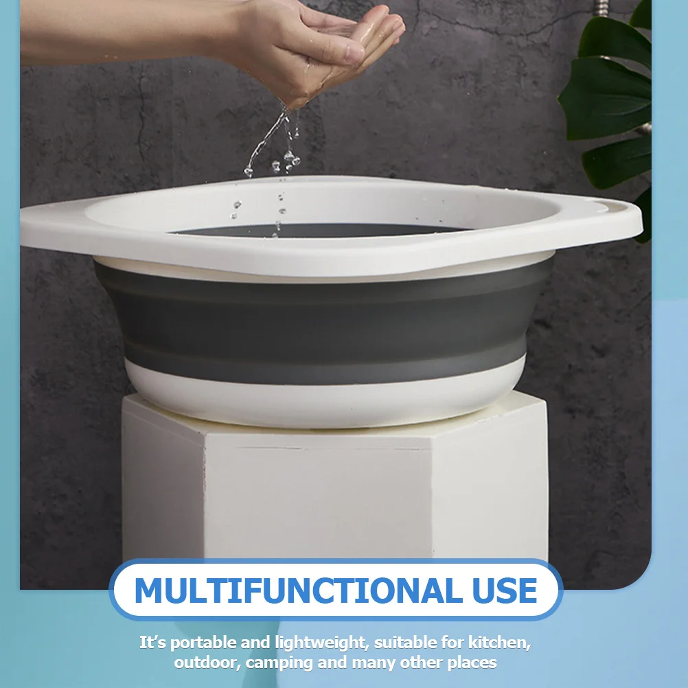 

Folding Wash Basin For Baby Face Hands Feet Cleaning Portable Collapsible Household Bath Kitchen Camping Laundry Storage Basin
