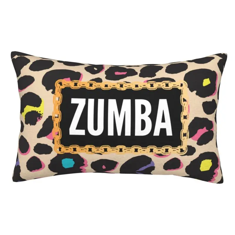 Custom Zumbas Fitness Dance Leopard Modern Throw Pillow Cover Pillow Case Rectangle