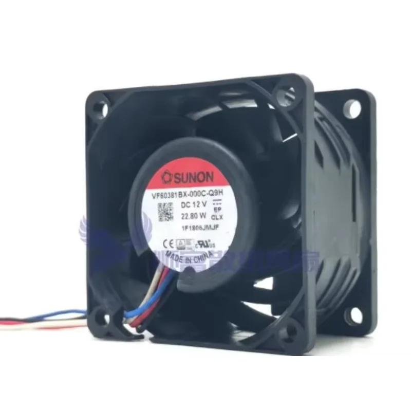 

SUNON VF60381BX-000C-Q9H DC 12V 22.80W 60x60x38mm 4-Wire Server Cooling Fan