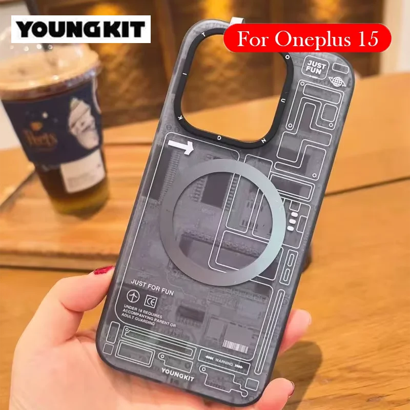 YOUNGKIT Matte Case For Oneplus 15 Airbag Back Cover Case for ONEPLUS 15 5g
