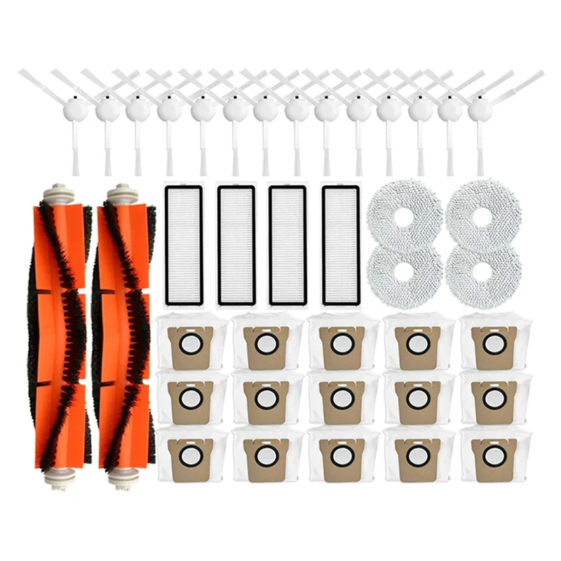 BAAN-For XIAOMI Mijia Omni 1S B101CN B116 X10+ For Dreame L10s Ultra / S10 Pro Main Side Brush Hepa Filter Mop Dust Bag Parts