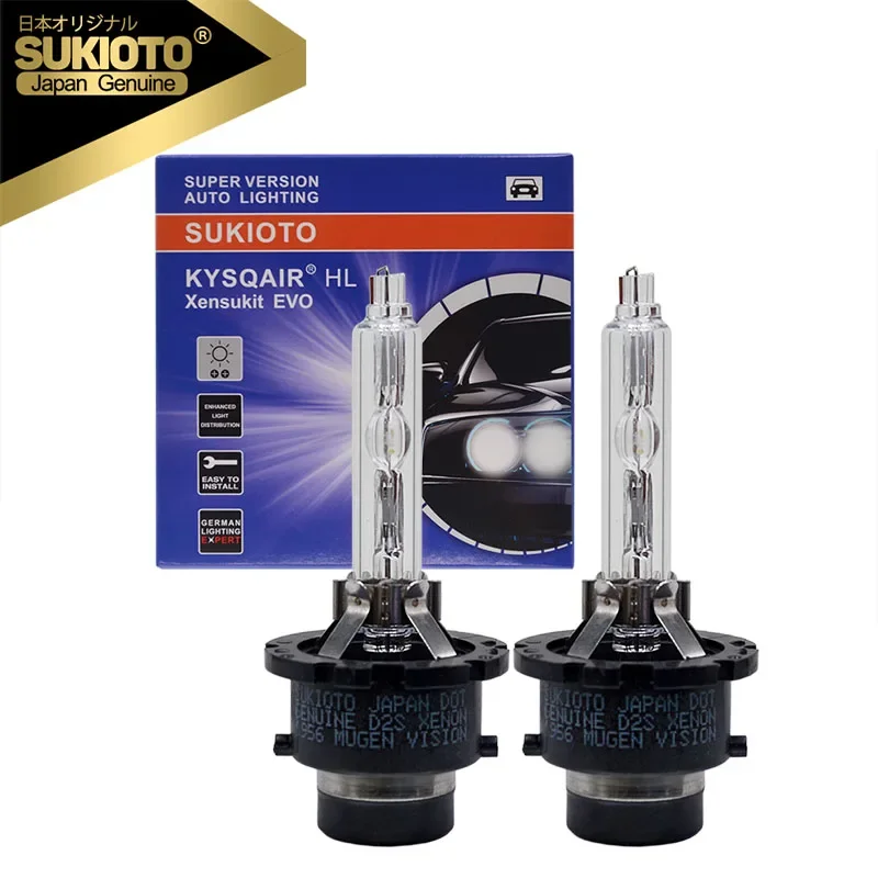 SUKIOTO JAPAN 2 PCS 35W D4S D4R D2S D2R HID Bulb Lamp For Lexus Toyota 90981-20013 20029 20005 4300K 5000K 6000K 55W D2S Xenon