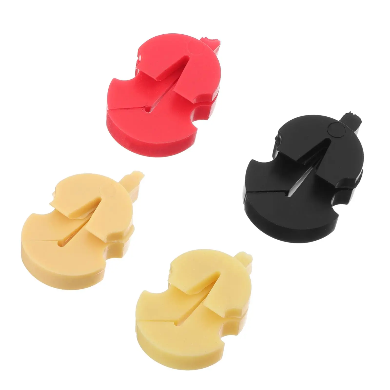 

4 Pcs Violin Mute Rubber Silencers for Practice Volume Control Accessories Fiddles Beginner Present Family Flexible Durable