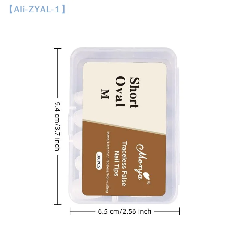 【ZYAL-1】100Pcs/box Fake Nails NO Polishing No Trace Demal Press On False Thin Nail Tips For Extension Home DIY
