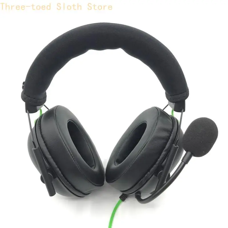 Schaumstoff-Ohrpolster für Blackshark V2X V2Pro V2SE Gaming Headset. Qualifizierte Ohrpolster, Kopfhörer-Reißverschluss-Kissen – Detail 7