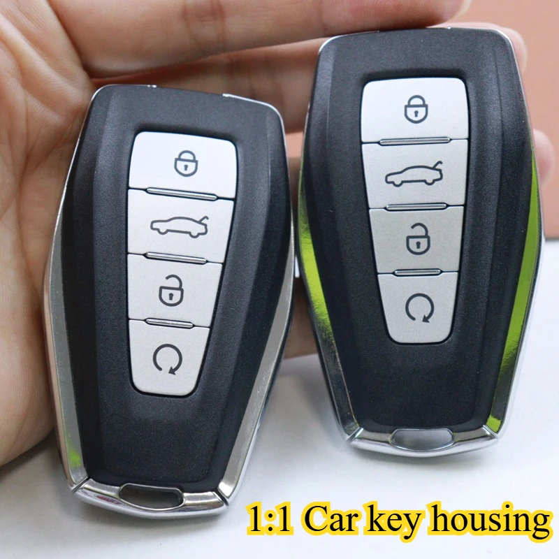 4 Buttons Car Key Fob Shell Case Housing for Geely Coolray X6 X7 EX7 Geometry Emgrand Global Kulrey Hawk GX7 Okavango NL3 GT GC9