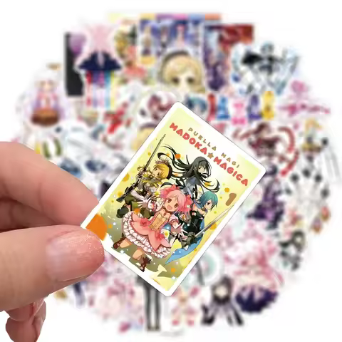 50PCS Puella Magi Madoka Magica Anime Stickers Cartoon Decals DIY Motorcycle Luggage Guitar Skateboard Funny Sticker Toys Gifts