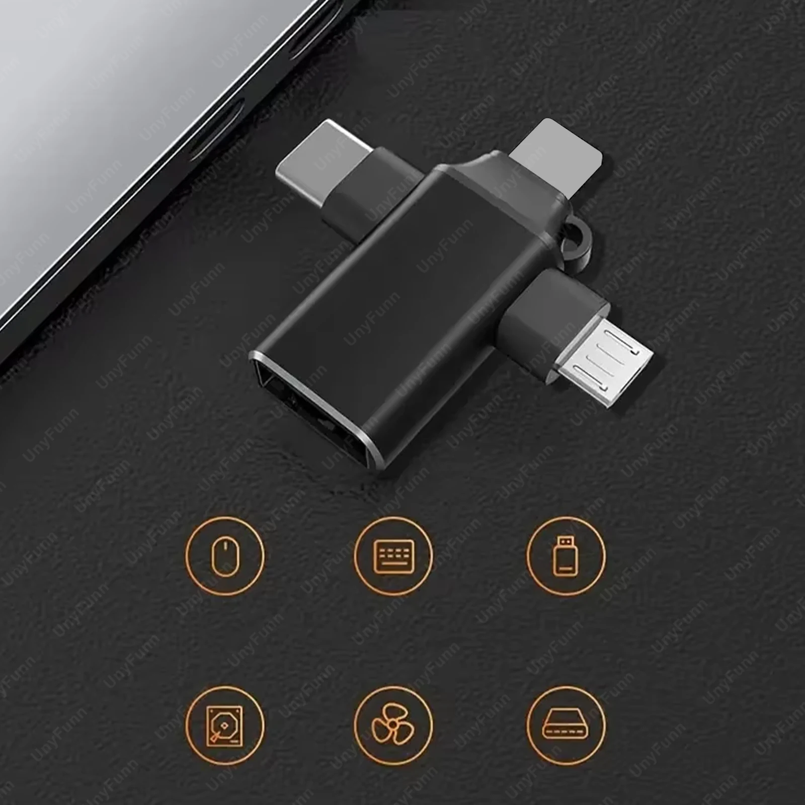 3-in-1 OTG Adapter for iPhone Type-C Micro Lighning Adapter USB 3.0 Camera Adapter Converter for Xiaomi Huawei USB Flash Drive