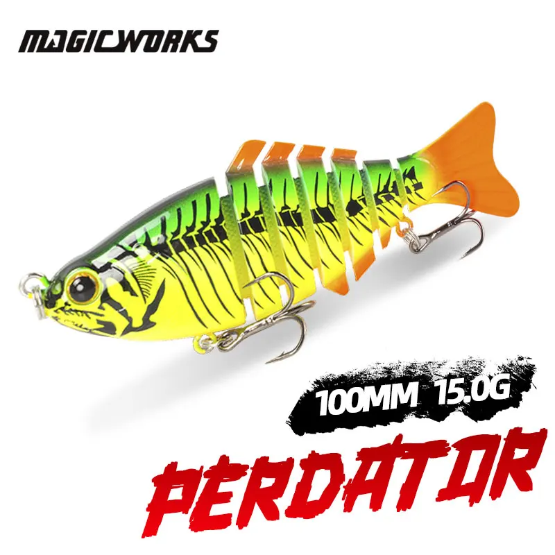 

Magic Works Wobbler Hard Lures Swimbait 100MM Fishing Supplies New Lures For Fishing Sinking Wobblers Jointed Crankbait Swimbait