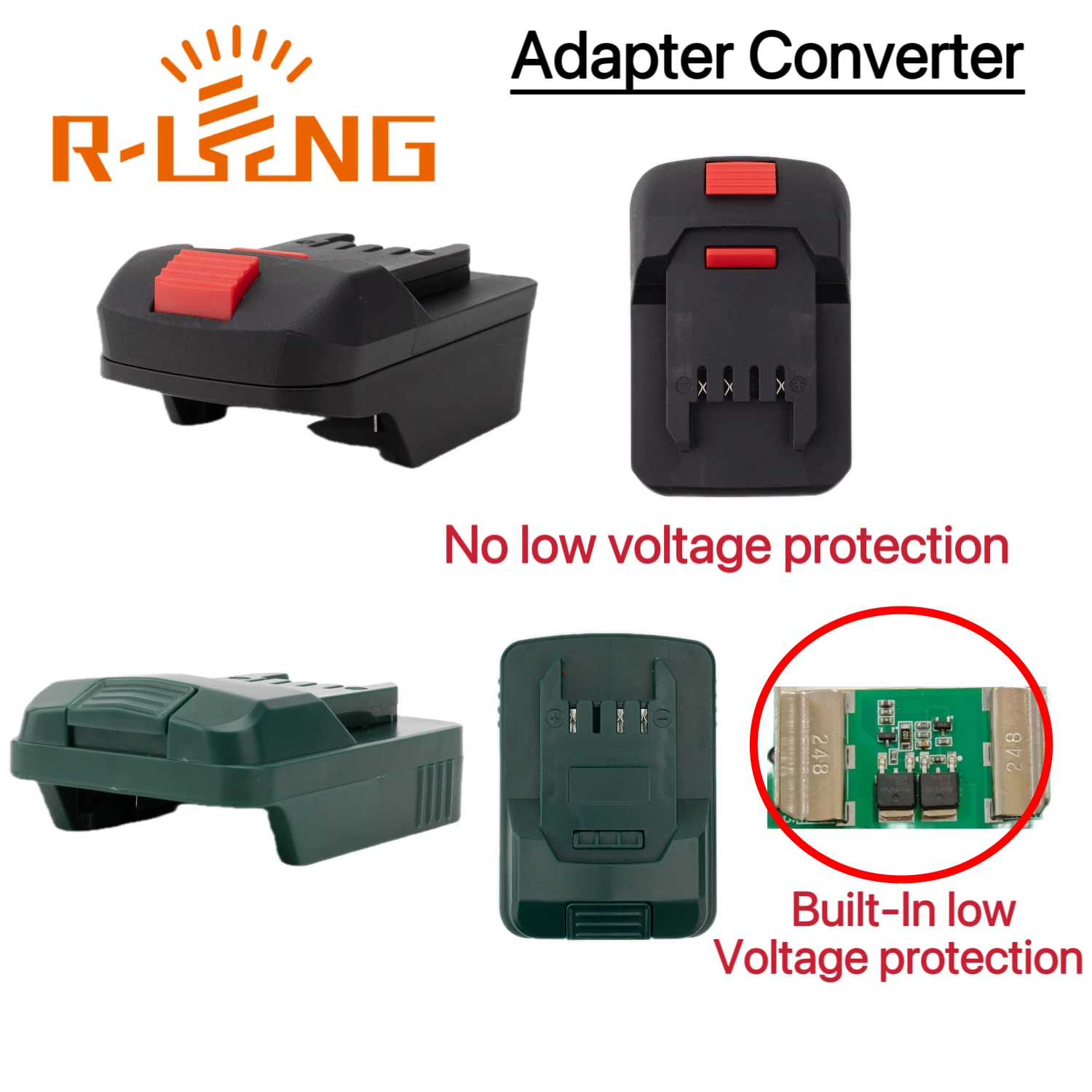 Elektrowerkzeug-Zubehör für Makita 18V BL Li-Ion-Akku-Adapter, Konverter für Parkside X20V Werkzeugadapter (ohne Akku)