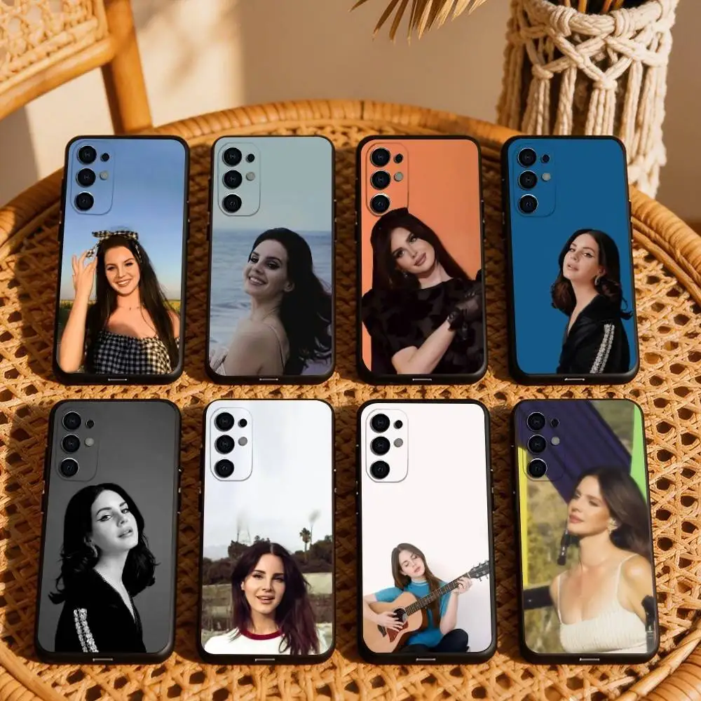 

S-Singer Songwriter L-Lana D-Del R-Rey Phone Case Black Silicone Soft For Samsung S25,S24,S21,S22,S23,S30,Ultra,S20,Plus,Fe,Lite