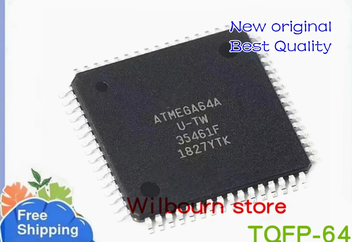 10PCS~100PCS/LOT ATMEGA64A-AU ATMEGA64A ATMEGA64AU-TW TQFP64 New original