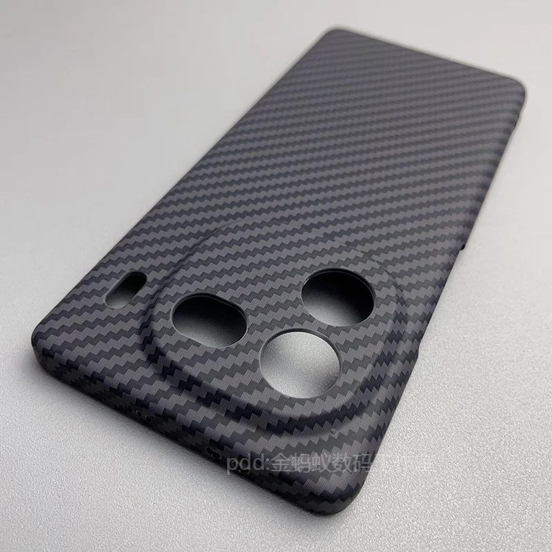 Cover For IQOO 12 Case PC Carbon Fiber Texture Pattern Matte Hard Phone Case For Vivo Iqoo 12 12Pro 11 11S Slim Thin Bumper