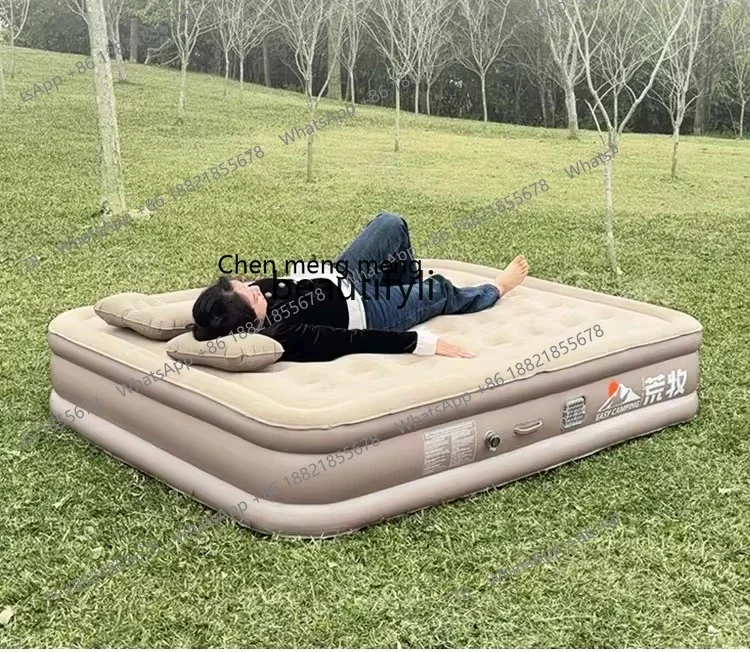 Nuevo Producto, colchón inflable automático, litera para el suelo, tienda de campaña para exteriores, colchoneta para dormir para acampar, colchón de aire plegable para el hogar bed420
