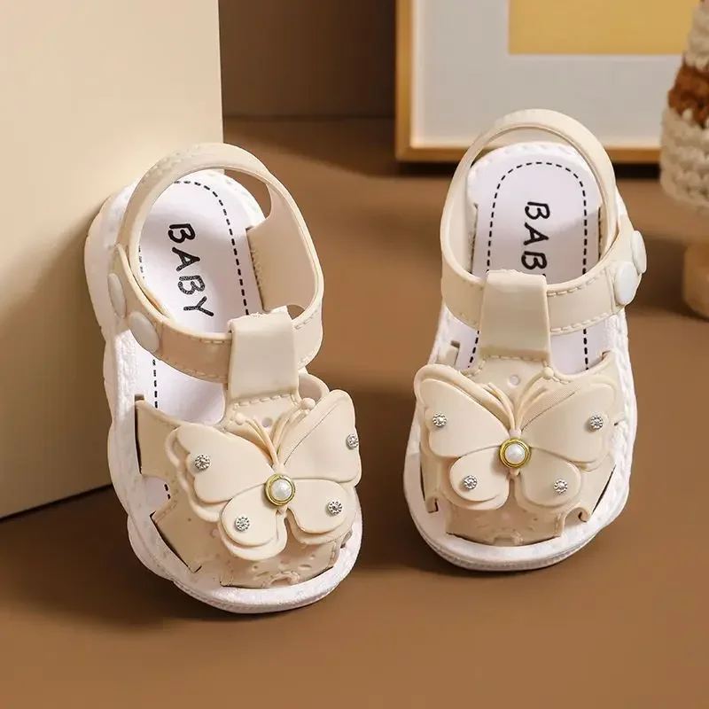 Sommer Kinder Sandale Mädchen Schuhe Sohlen Strands chuhe männlich Baby Anti-Kick Kinder sandalen prince pard flache Schuhe für Mädchen